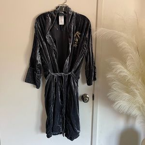 Warner Bros. Black Velvet Robe